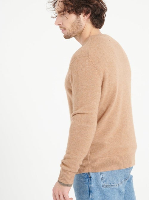 Pull col rond homme 100% cachemire 4 fils - LUKE 14 - Kiabi