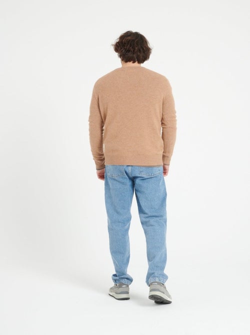 Pull col rond homme 100% cachemire 4 fils - LUKE 14 - Kiabi