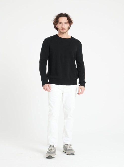 Pull col rond homme 100% cachemire 4 fils - LUKE 14 - Kiabi