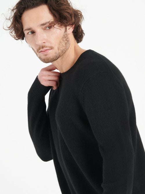 Pull col rond homme 100% cachemire 4 fils - LUKE 14 - Kiabi