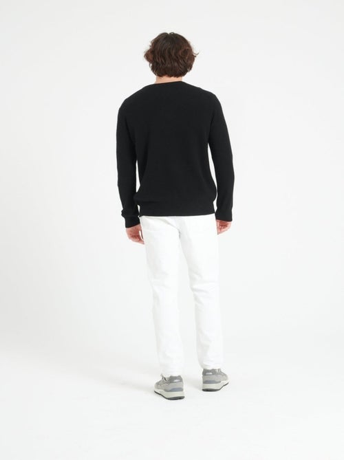 Pull col rond homme 100% cachemire 4 fils - LUKE 14 - Kiabi