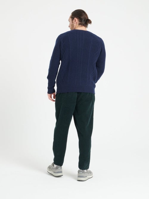 Pull col rond homme 100% cachemire 6 fils - ZACH 1 - Kiabi