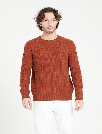 Pull col rond homme 100% cachemire 6 fils - ZACH 1