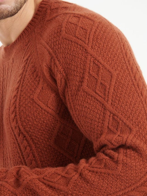 Pull col rond homme 100% cachemire 6 fils - ZACH 1 - Kiabi