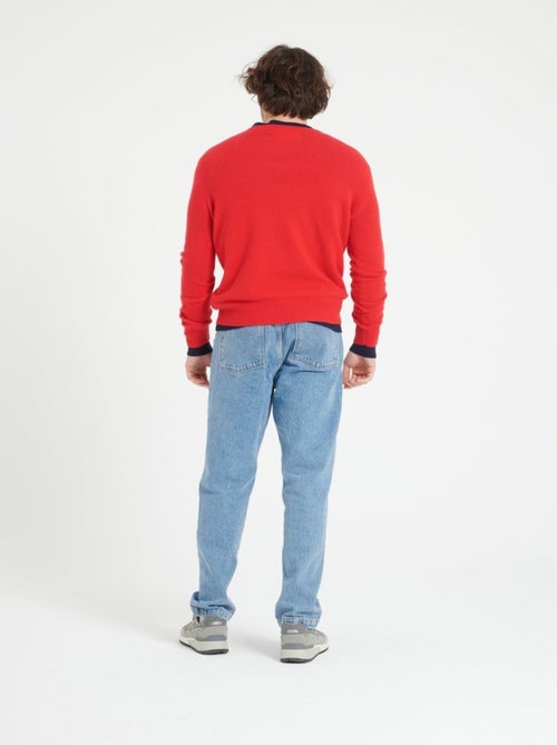 Pull col rond homme 100% cachemire noir - LUKE 2 - Kiabi