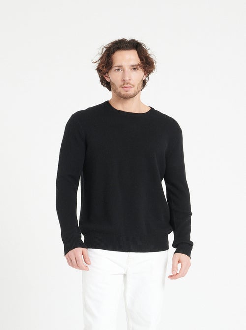 Pull col rond homme en cachemire 4 fils - LUKE 14 - Kiabi
