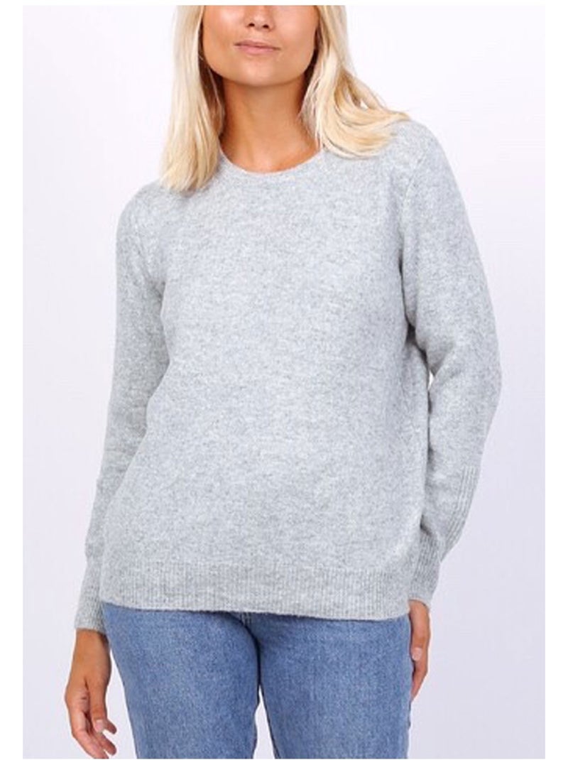 Pull Col Rond Kebello Gris - Kiabi