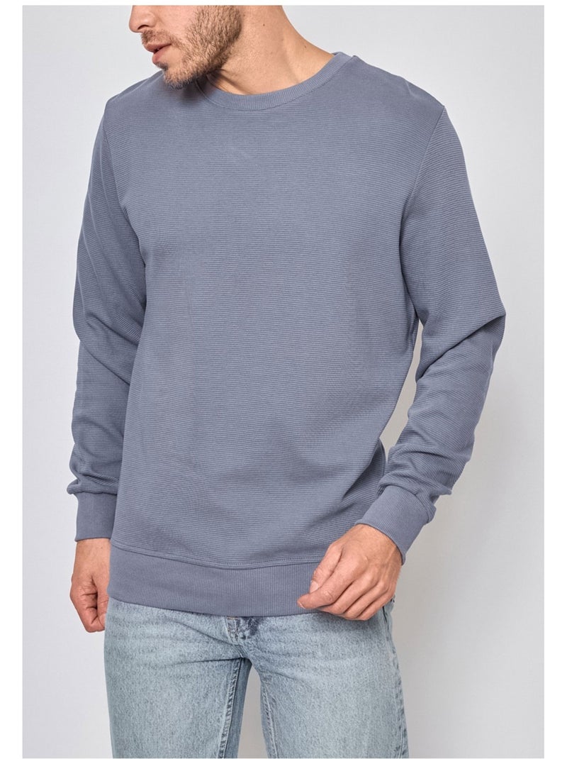 Pull Col Rond Kebello Gris - Kiabi