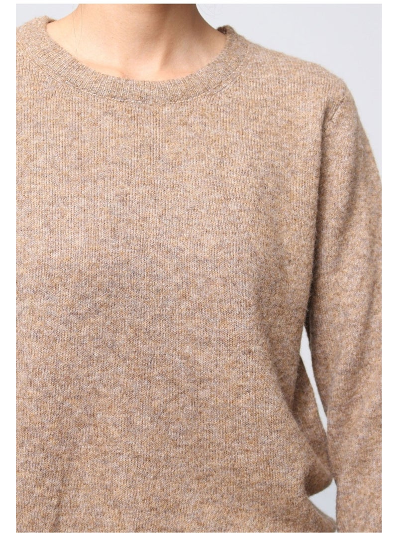 Pull Col Rond Kebello Marron - Kiabi