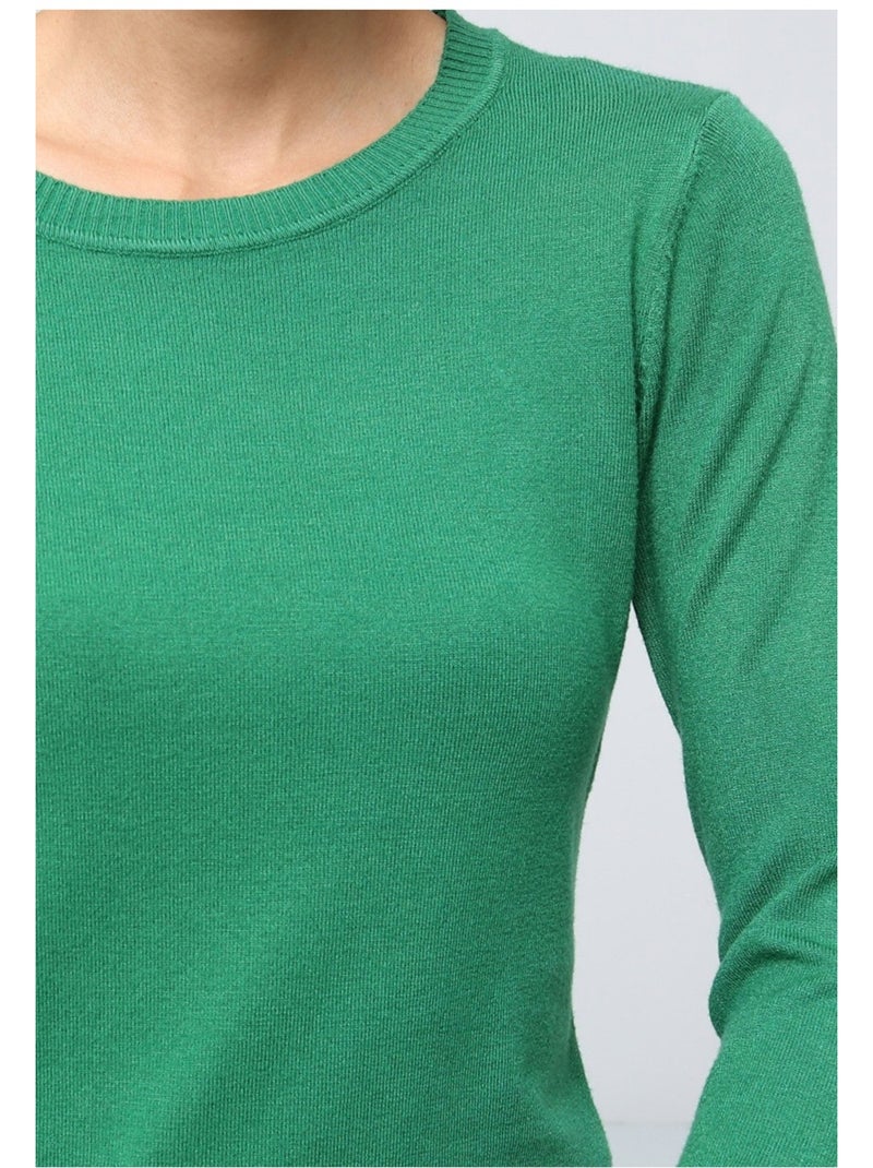 Pull Col Rond Kebello Vert - Kiabi