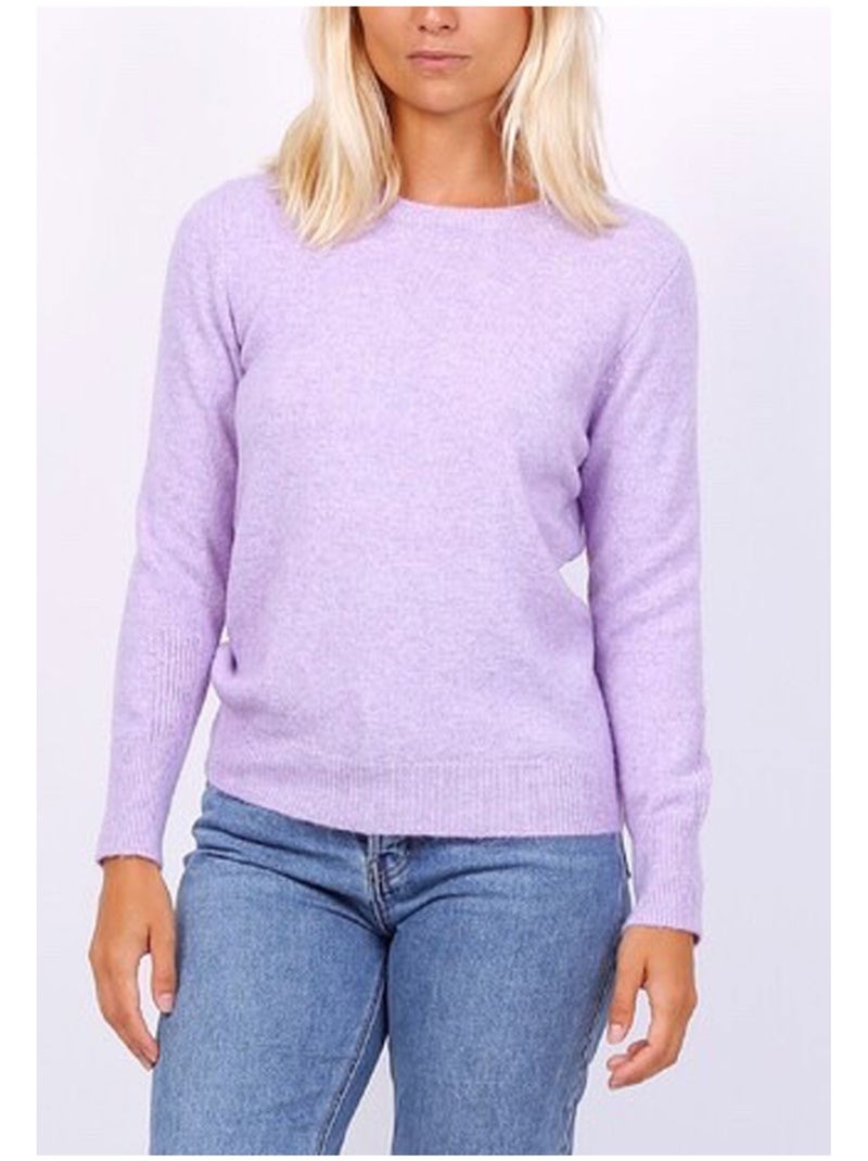Pull Col Rond Kebello Violet - Kiabi