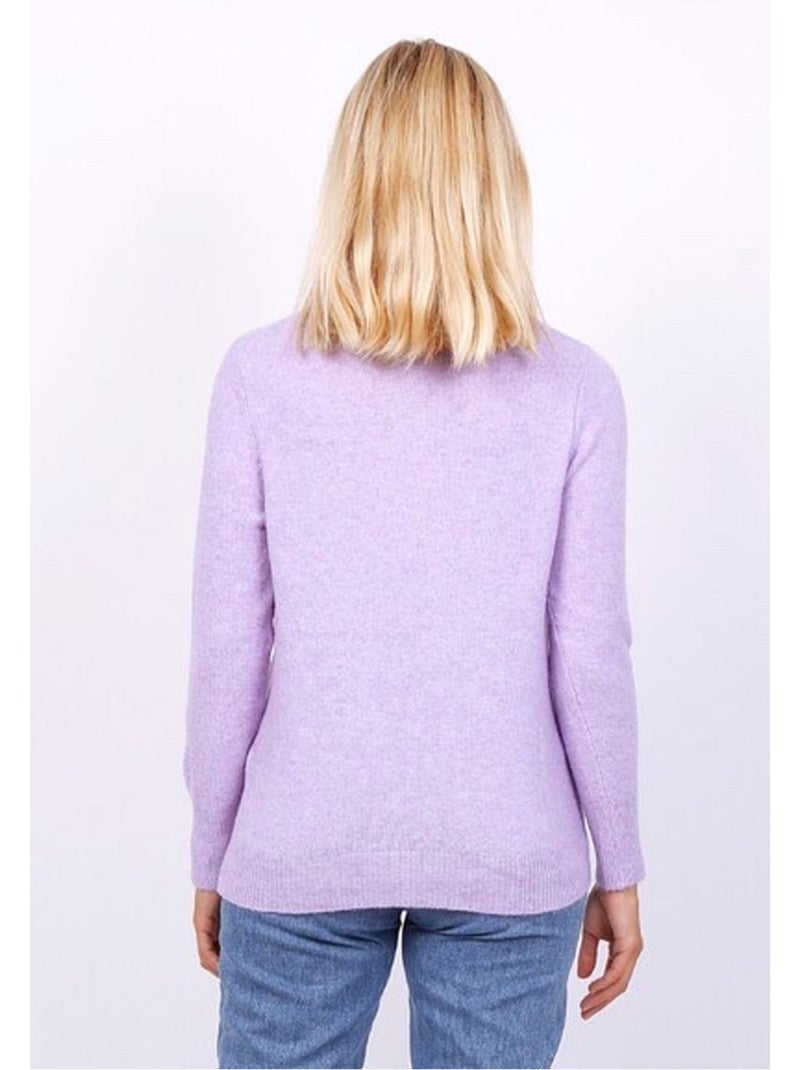 Pull Col Rond Kebello Violet - Kiabi