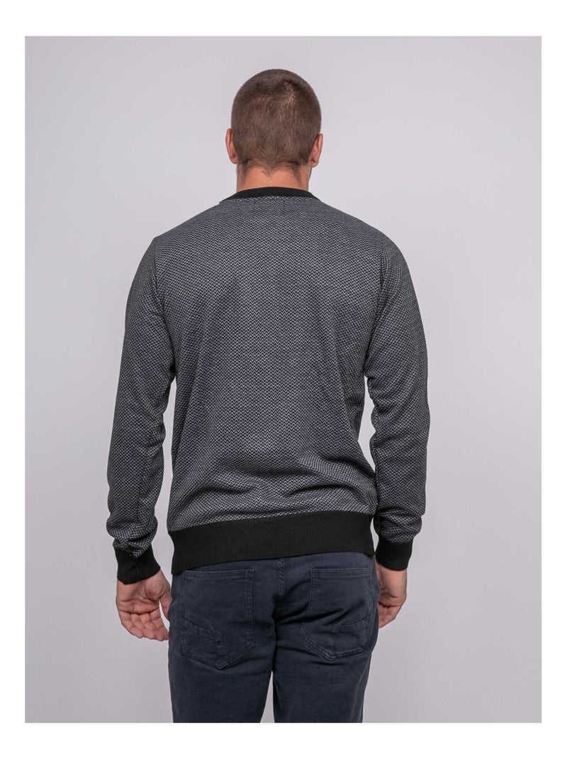 Pull col rond LOPETER Noir - Kiabi