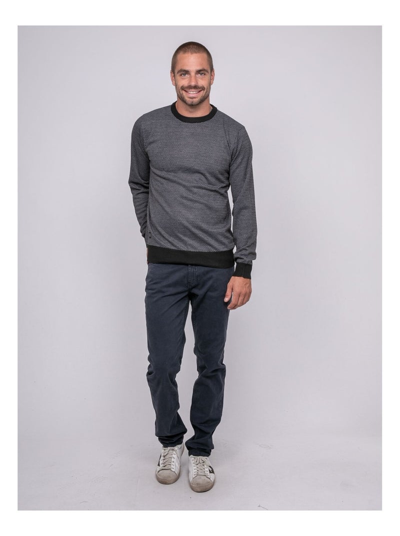 Pull col rond LOPETER Noir - Kiabi