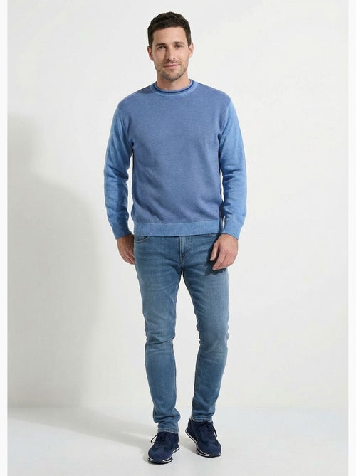 Pull col rond maille caviar coton - Afibel - Kiabi Pull col rond maille caviar coton - Afibel - Kiabi