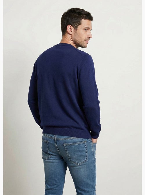 Pull col rond maille caviar coton - Afibel - Kiabi Pull col rond maille caviar coton - Afibel - Kiabi