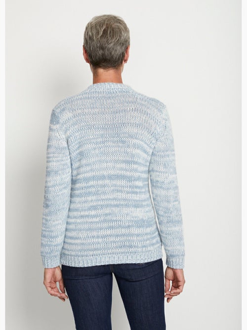 Pull col rond maille chinée épaisse - afibel - Kiabi Pull col rond maille chinée épaisse - afibel - Kiabi