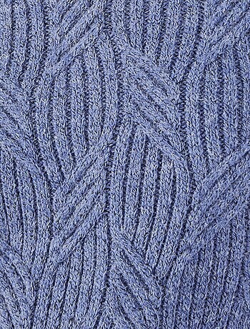 Pull col rond maille chinée Thermolactyl - Damart