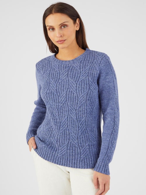 Pull col rond maille chinée thermolactyl - damart - Kiabi Pull col rond maille chinée thermolactyl - damart - Kiabi