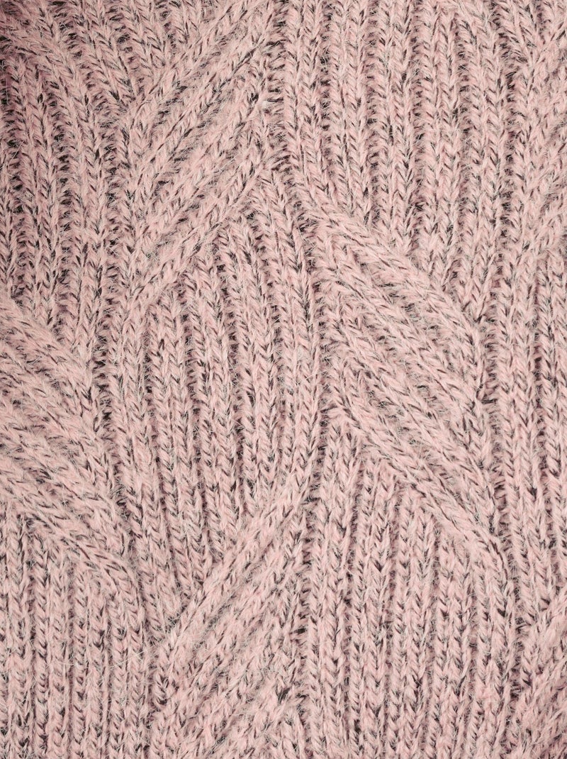 Pull col rond maille chinée thermolactyl - damart Rose - Kiabi