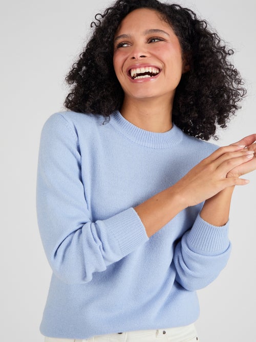 Pull col rond maille jersey - Damart - Kiabi