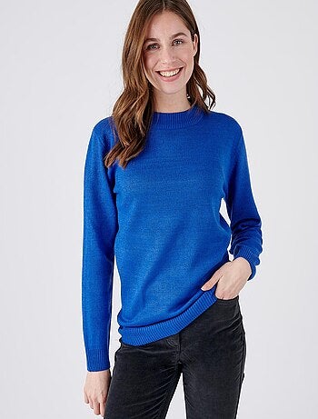 Pull col rond maille jersey - Damart