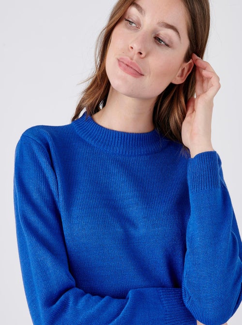 Pull col rond maille jersey - Damart - Kiabi