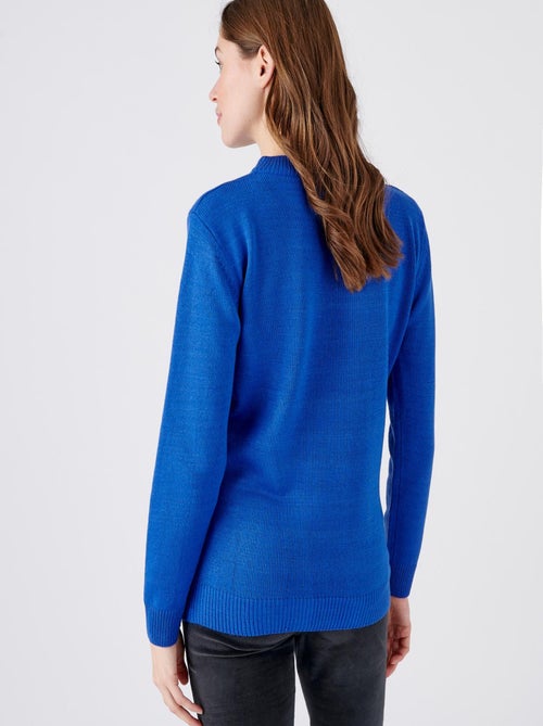 Pull col rond maille jersey - Damart - Kiabi