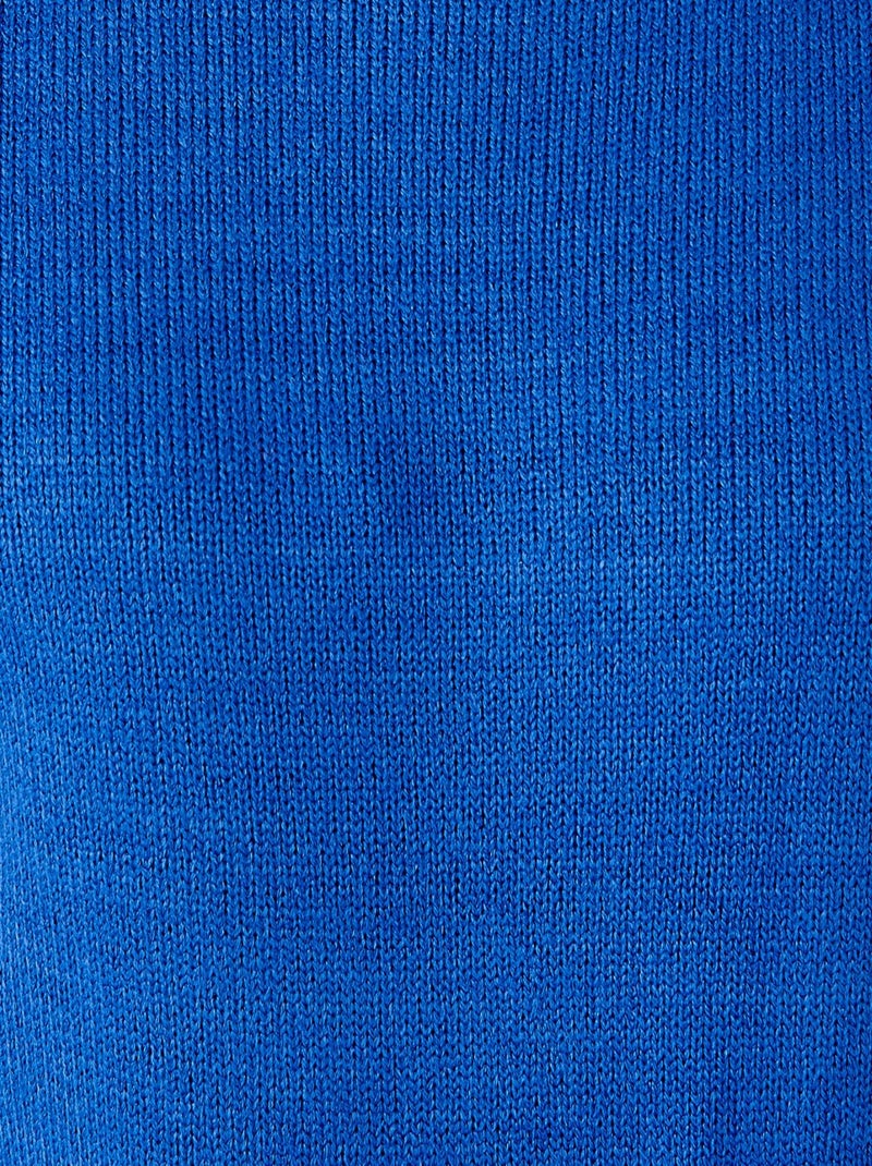 Pull col rond maille jersey - Damart Bleu - Kiabi