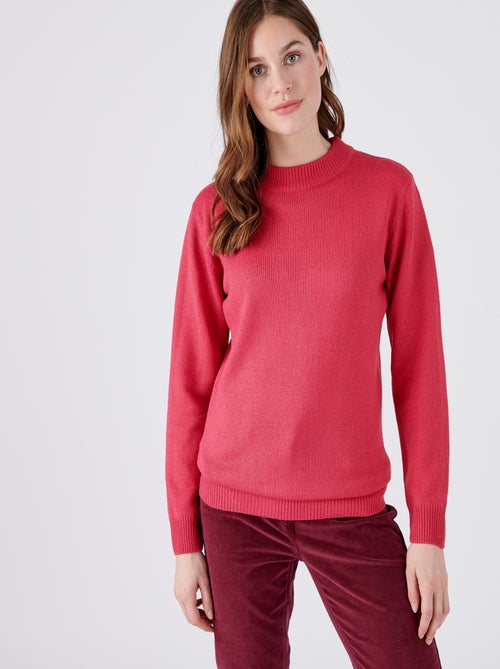 Pull col rond maille jersey - Damart - Kiabi
