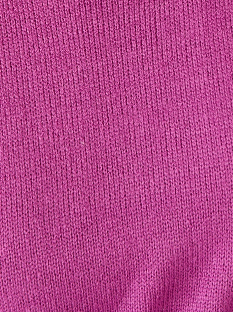 Pull col rond maille jersey - Damart Mauve - Kiabi