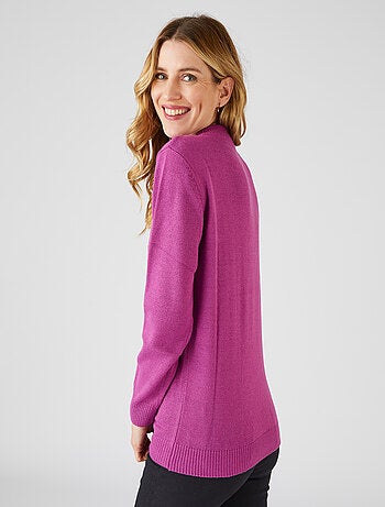 Pull col rond maille jersey - Damart