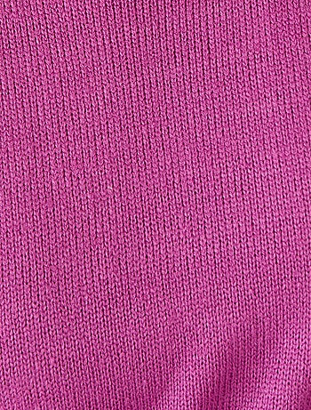 Pull col rond maille jersey - Damart