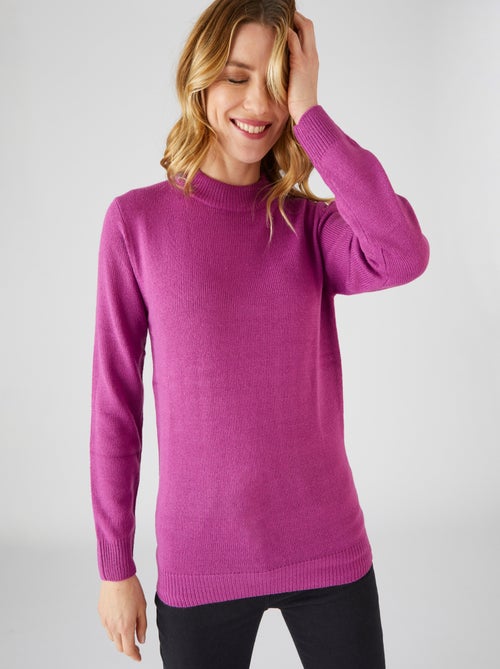 Pull col rond maille jersey - Damart - Kiabi