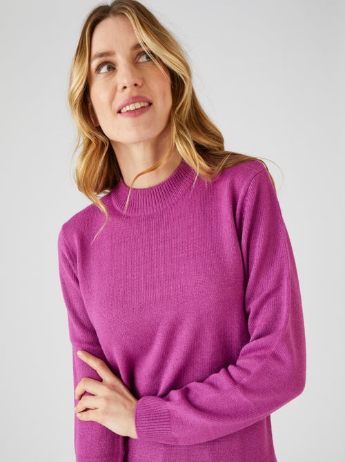 Pull col rond maille jersey - Damart - Kiabi