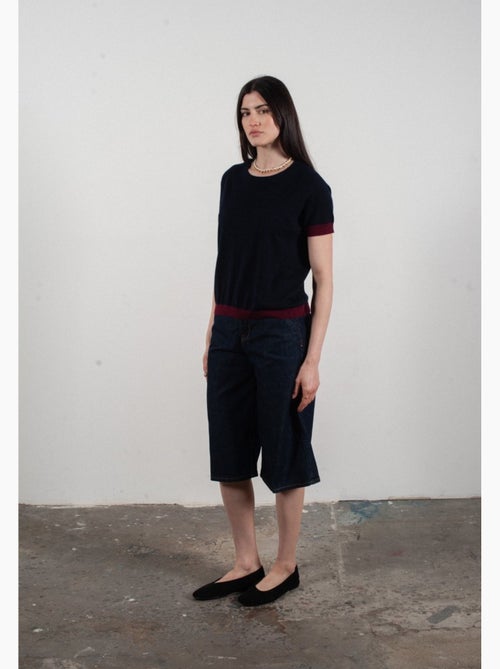 Pull col rond manches courtes femme 100% cachemire & laine ultrafin - KELLY 1 - Kiabi