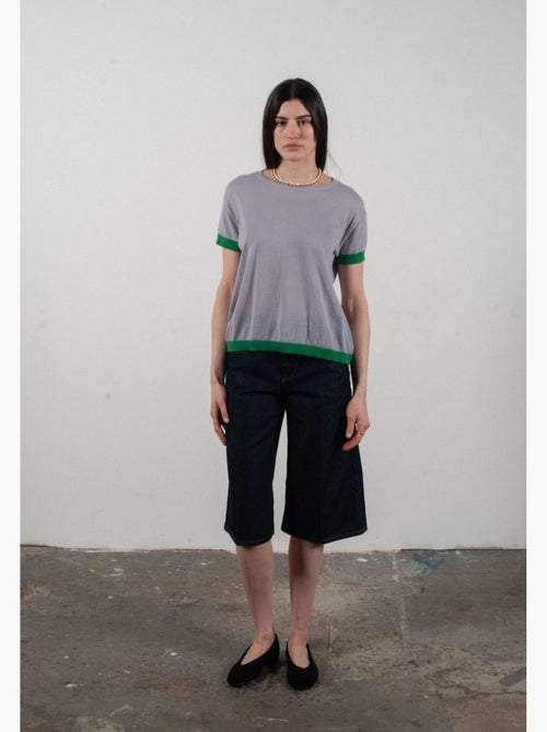 Pull col rond manches courtes femme 100% cachemire & laine ultrafin - KELLY 1 - Kiabi