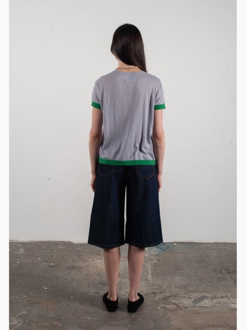 Pull col rond manches courtes femme 100% cachemire & laine ultrafin - KELLY 1 - Kiabi