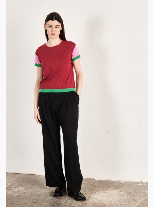 Pull col rond manches courtes femme 100% cachemire & laine ultrafin - KELLY 7 - Kiabi