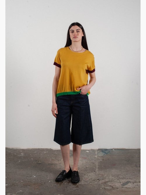 Pull col rond manches courtes femme 100% cachemire & laine ultrafin - KELLY 8 - Kiabi