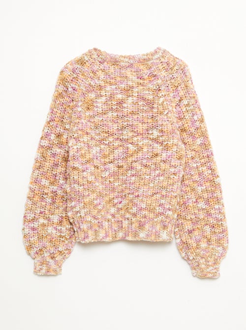 Pull col rond manches longues - Kiabi