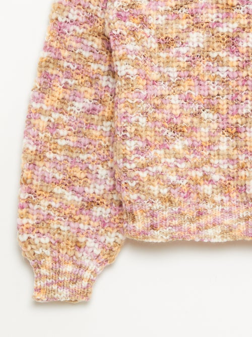 Pull col rond manches longues - Kiabi