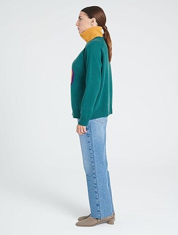 Pull col rond manches raglan femme 100% cachemire 4 fils - ZAYA 10