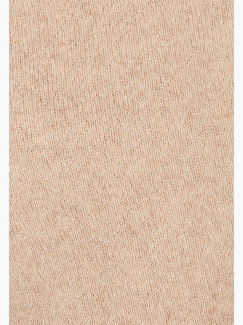 Pull col rond pur cachemire - Damart Beige chiné - Kiabi