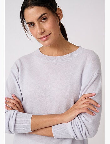Pull col rond pur cachemire - damart
