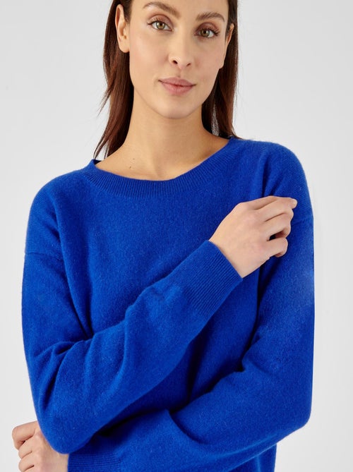 Pull col rond pur cachemire - Damart - Kiabi