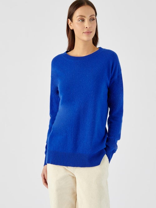 Pull col rond pur cachemire - Damart - Kiabi