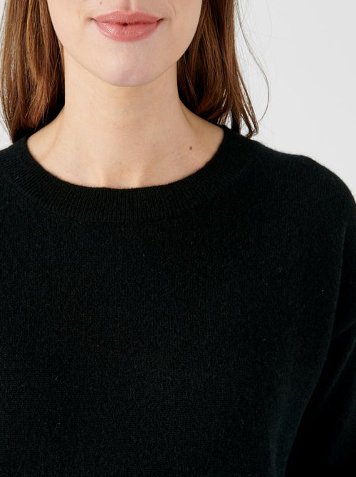 Pull col rond pur cachemire - Damart - Kiabi