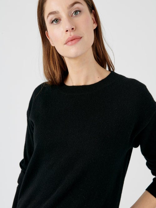 Pull col rond pur cachemire - Damart - Kiabi
