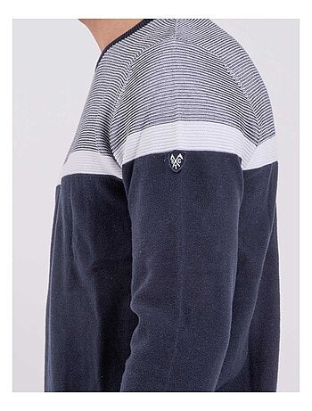 Pull col rond pur coton AGRISUD